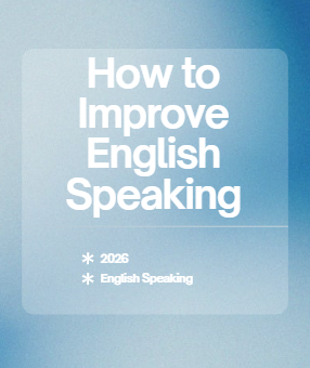 How to improve english speaking